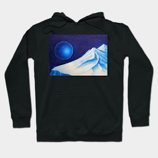 Oil Painting - a Study in Blue and White 1990 Hoodie